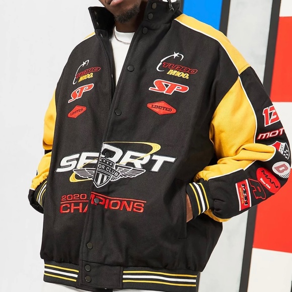 BOOHOO RACE JACKET (Sz Men Med/Lrg- Oversize fit) - Picture 2 of 2